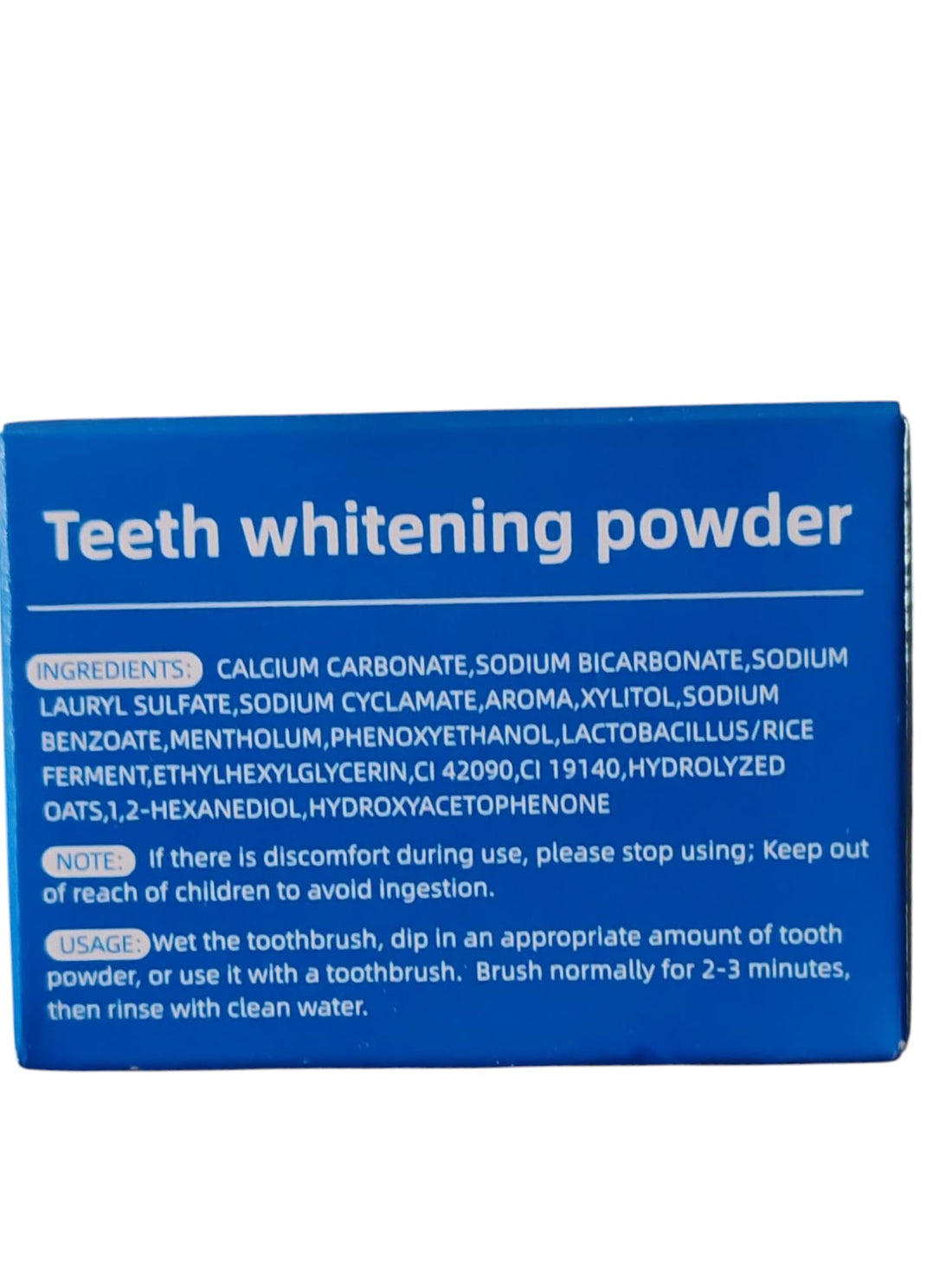 Poudre de blanchiment des dents YouBuy White 