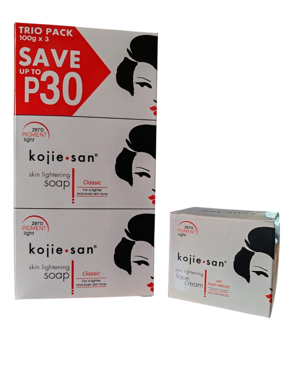 Paire de produits Kojie San Smooth and Shine Classic 