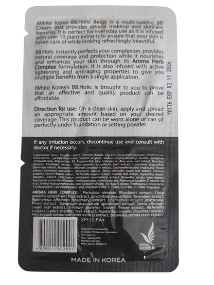 BB.Holic Corée Blanche avec Niacinamide