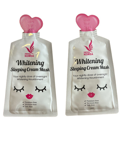 White Korea Whitening Sleeping Cream Mask – Intensief Verhelderend Nachtmasker – Hydrateert, Egaliseert de Huidtint &amp;amp; Vermindert Donkere Vlekken – Werkt tijdens de Nacht voor een Stralende, Gladde &amp;amp; Gezonde Huid