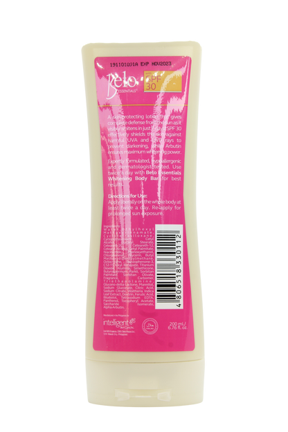 Lait corporel éclaircissant Belo Essentials avec SPF 30 200 ml