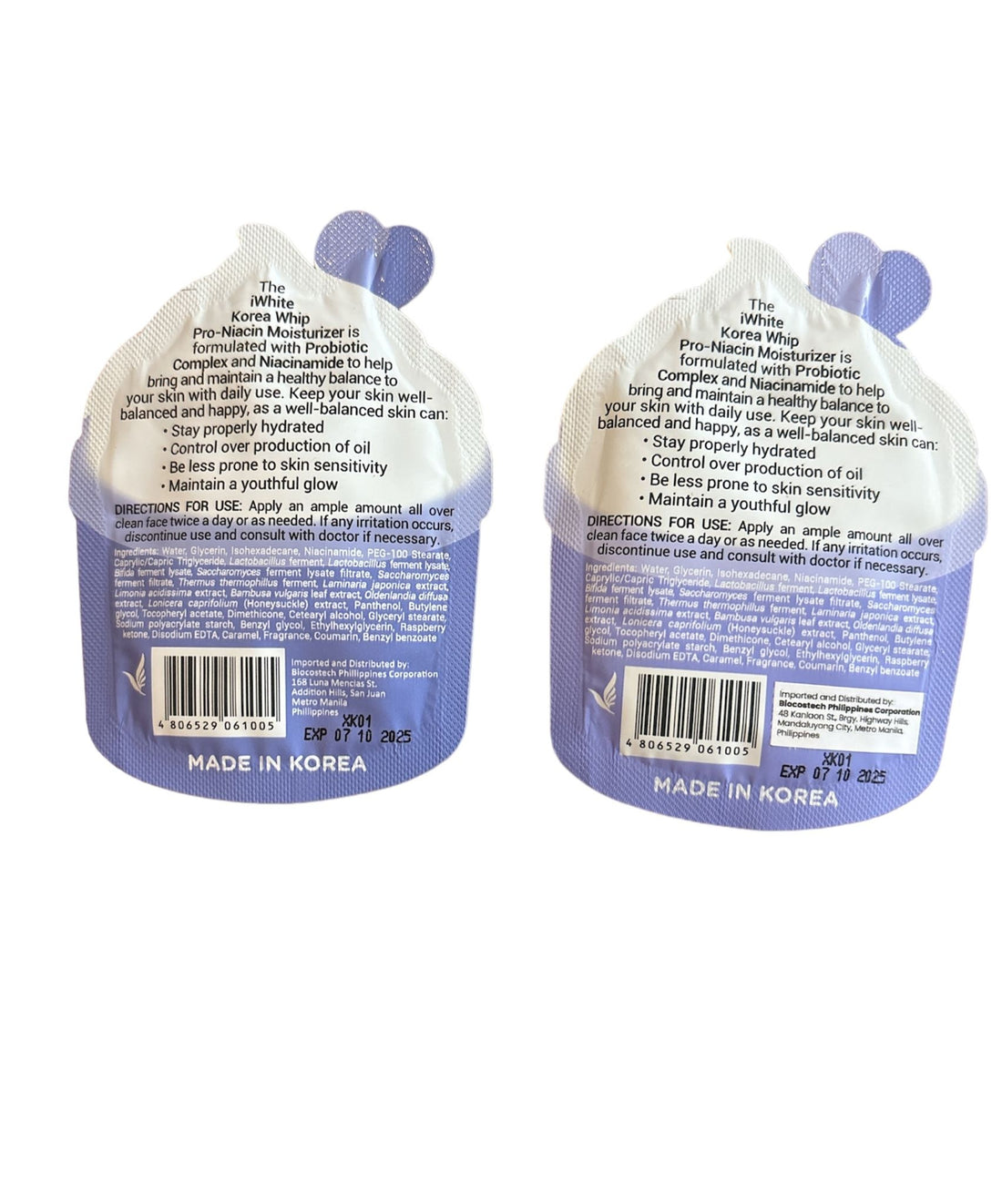 White Korea Whip Pro – Hydratant à la niacine